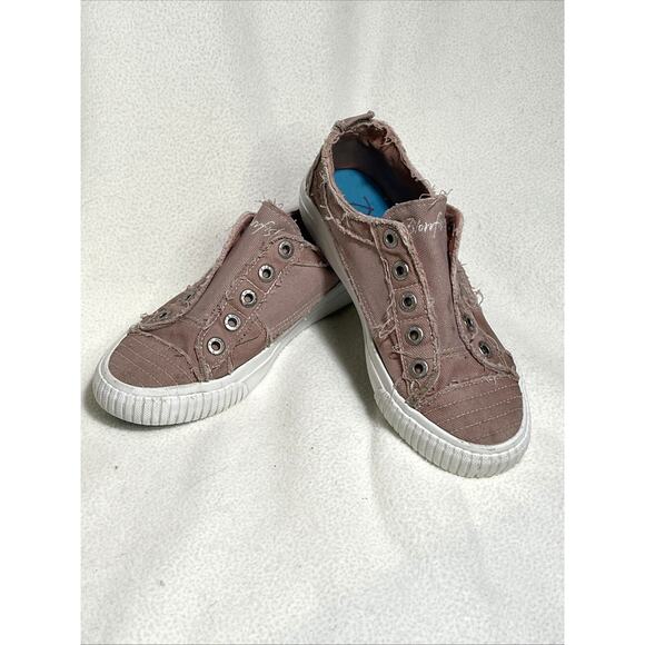 Blowfish Malibu Dusty Rose Slip-on Canvas Sneakers Size 8 - Picture 1 of 6